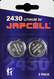 Japcell batteri CR2430 lithium batteri, 2 pak