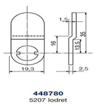 Ruko kamstykke 448780 t/5207 lodret