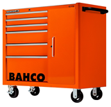 Bahco C75 vogn 40" m/sideskab 6 skuffer Orange