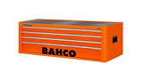 Bahco C85 topskab 40" 4 skuffer Orange