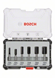 Bosch overfræsersæt HM lige 6mm 6 dele