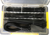 Blue Electric kabelbinder sæt - 450 stk i plastbox