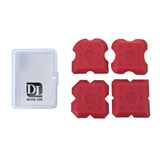 Dana Fugesæt (siliconespartel) rød, 4 dele