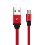 Awei ladekabel 1 mtr. USB/Micro-USB, rød