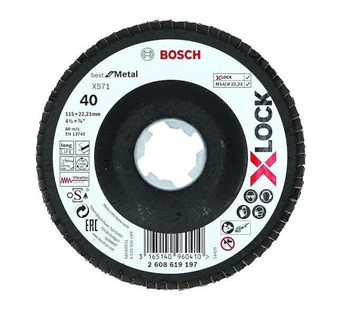 Bosch lamelslibeskive XL SKRÅ BFM 115mm K120