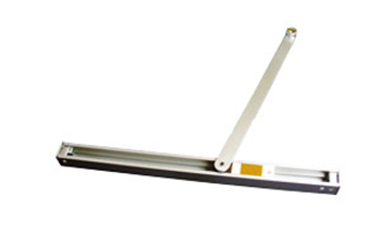 Geze glideskinne T-Stop t/ts5000 L BG m/dørstop sølv