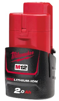 Milwaukee batteri 12V 2,0 AH