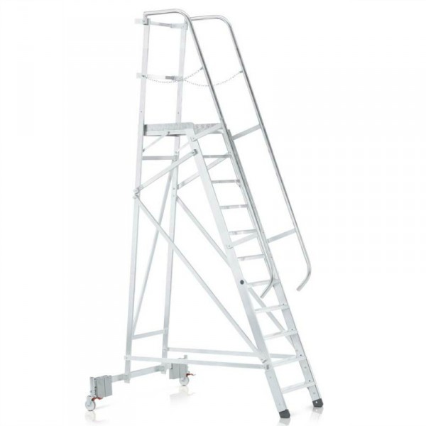 Zarges Platforms Stige Med Hjul 510x600 Mm 2 40 M zarges-platforms-stige-med-hjul-510x600-mm-2-40-m