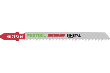Festool Stiksavklinge HS 75/3 BI/5 Plastics Solid Material