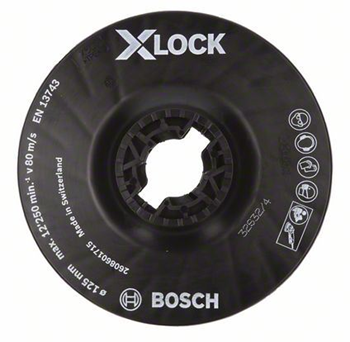 Bosch bagskive plast X-LOCK hård 125mm
