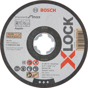 Bosch skæreskive X-LOCK STDI 125X22,2X1,0mm