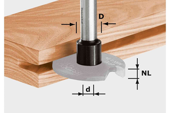 Festool Fræserskaft S8 1,5-5 D14