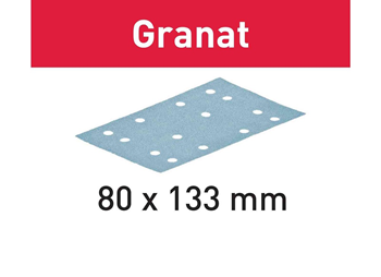 Festool slibepapir STF 80x133 P150 Granat, 100 stk